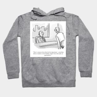 Classic Firefighter Business Cartoon Hoodie